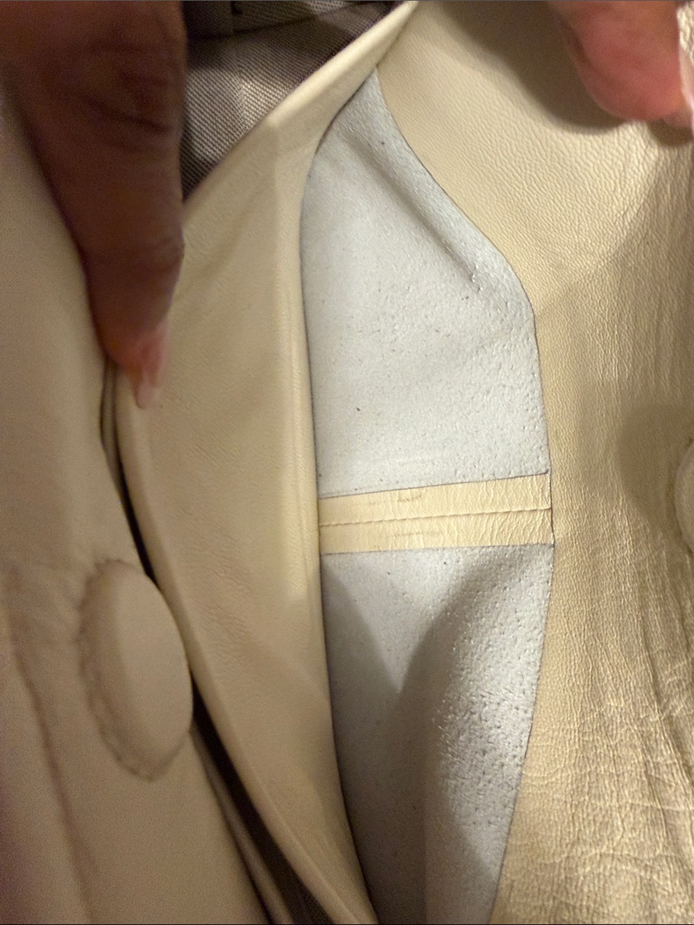 Donna Karan Woven Leather Shoulder Bag in Cream - Picture 8 of 9
